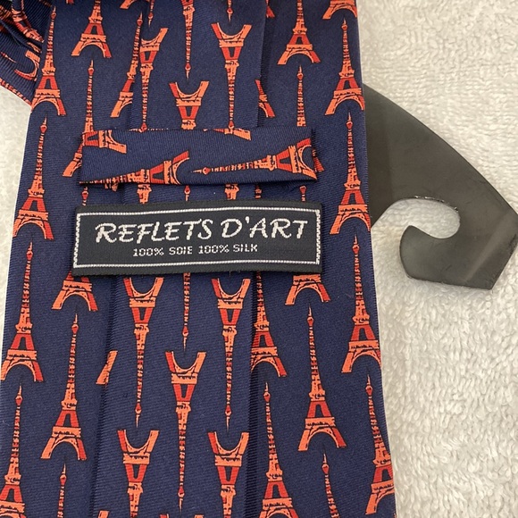 NWT Reflets D’Art La Tour Eiffel A Paris Silk Necktie - Picture 4 of 5